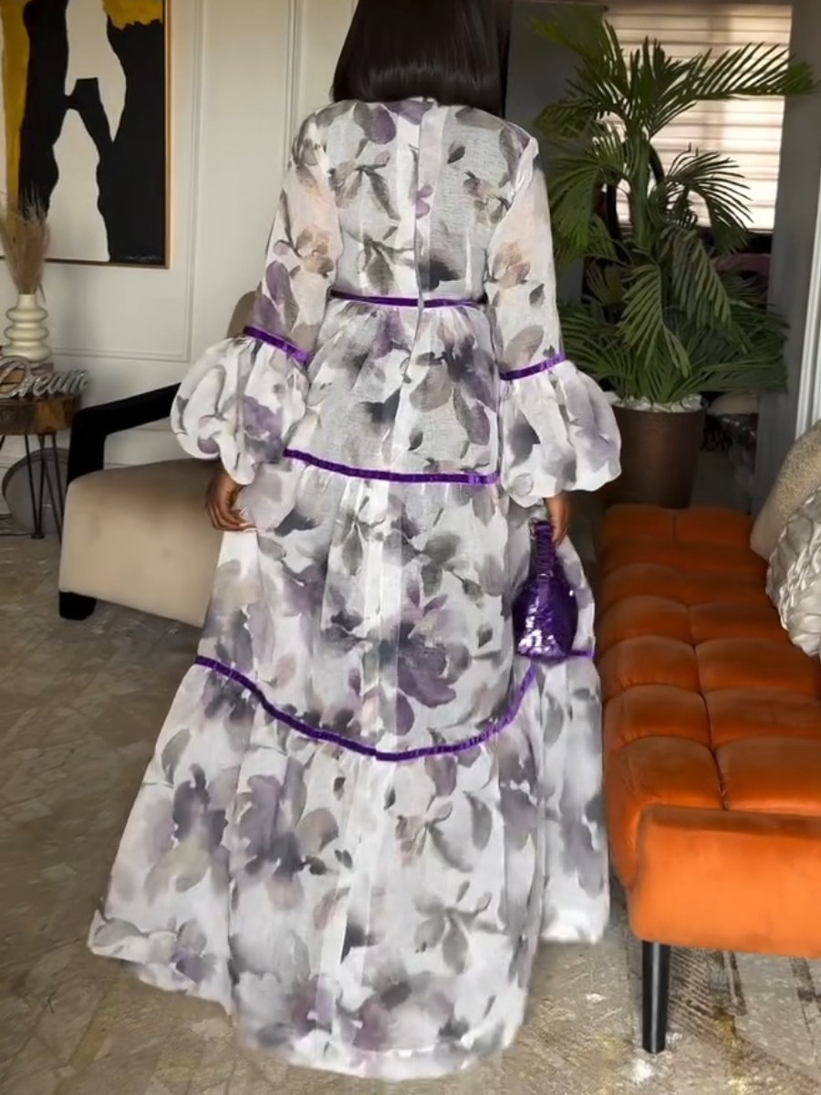Fashion Tulle Lace-Up Dress