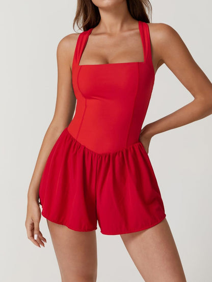 Comfy Sleeveless Halter Romper
