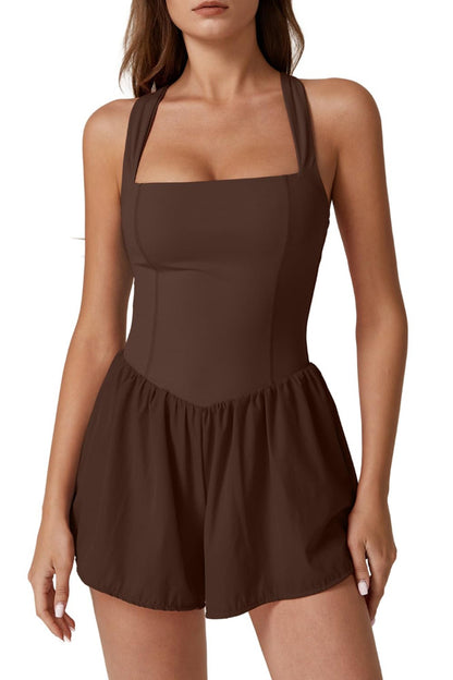 Comfy Sleeveless Halter Romper