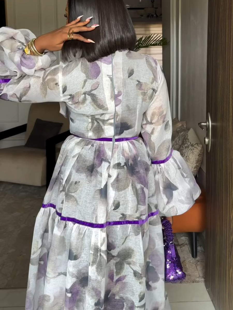 Fashion Tulle Lace-Up Dress