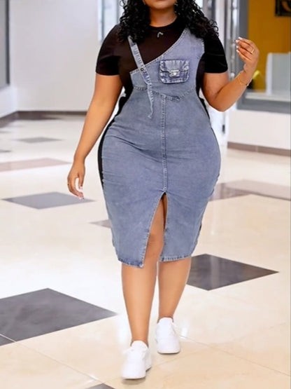 Fashion Denim Stretchy Dress